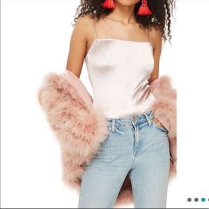 Topshop | velvet bosysuit